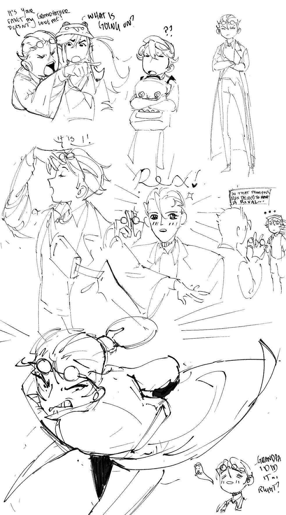 Rex exploration sketches