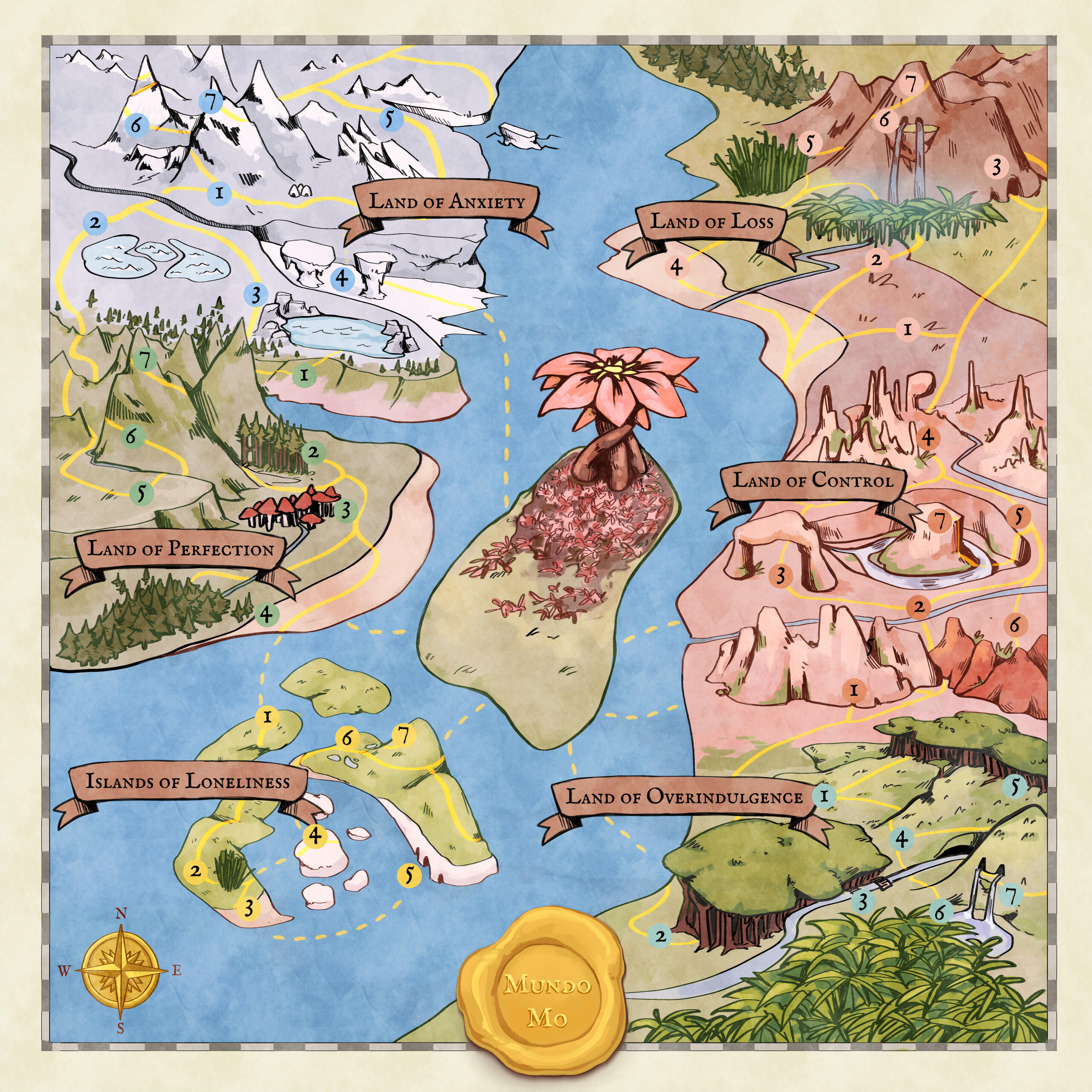 Board game map